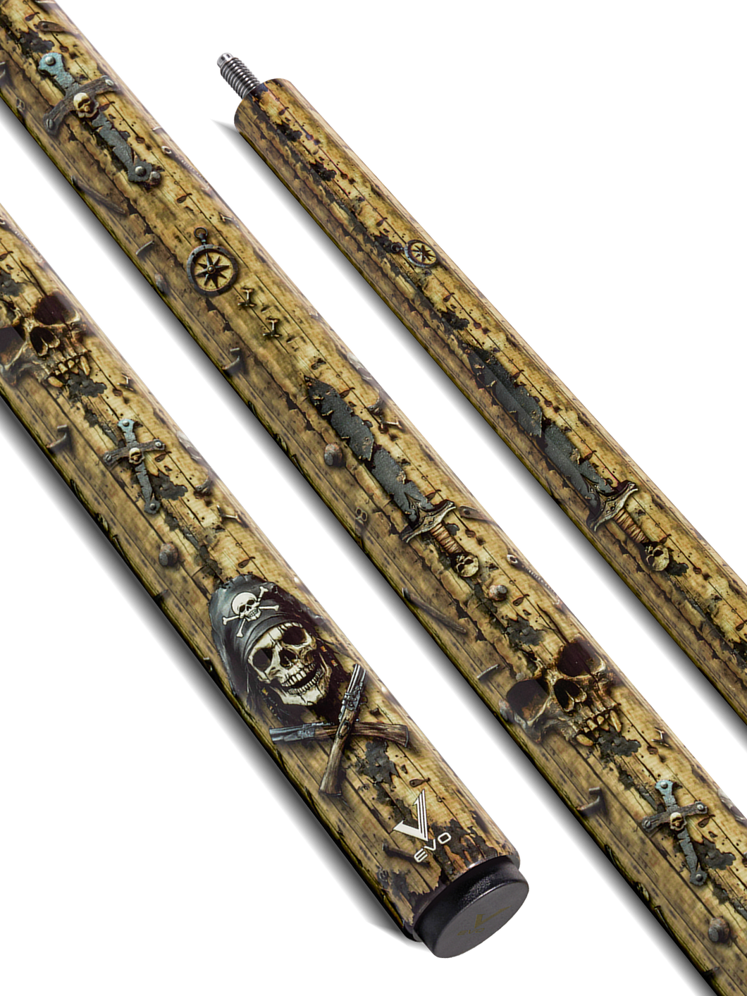 EVO PIRATES POOL CUE - GOLDEN PLUNDER