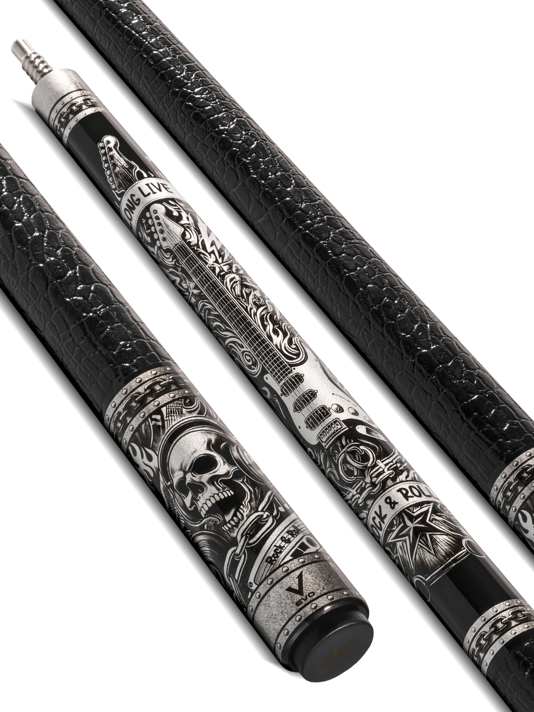 EVO REBEL POOL CUE - BLACK LEATHER WRAP