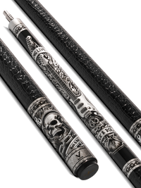EVO REBEL POOL CUE - BLACK LEATHER WRAP