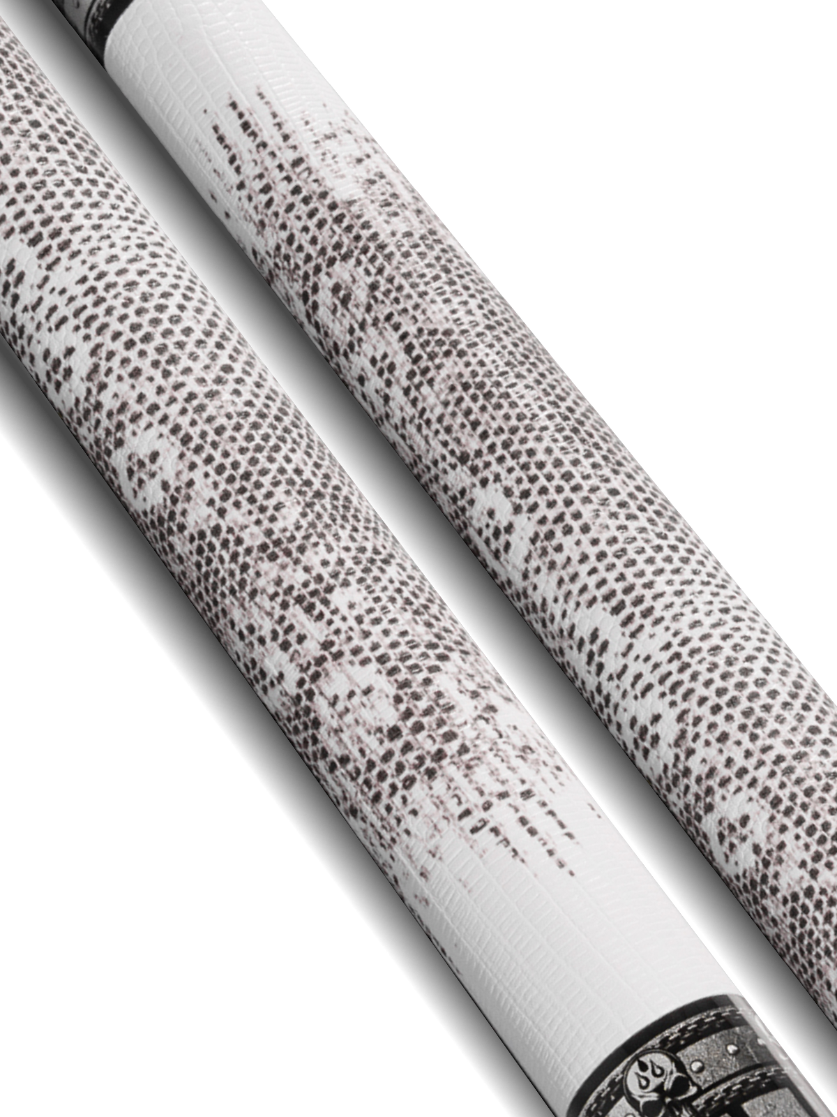 EVO FREEDOM POOL CUE - SHADOW FLAME - WHITE LEATHER WRAP