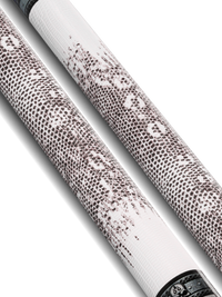 EVO FREEDOM POOL CUE - AZURE FLAME - WHITE LEATHER WRAP