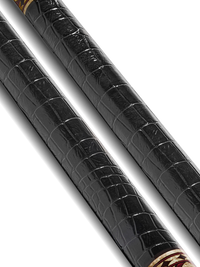 EVO CROWN POOL CUE - ROYAL BLACK - BLACK LEATHER WRAP