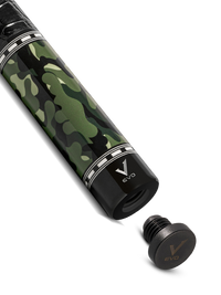 EVO CAMO POOL CUE - VIPER - LEATHER WRAP