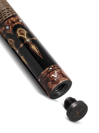 EVO CROWN POOL CUE - MONARCH BLADE - LEATHER WRAP