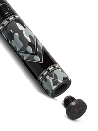 EVO RECON POOL CUE - GHOST - LEATHER WRAP