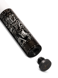EVO REBEL POOL CUE - WHITE LEATHER WRAP