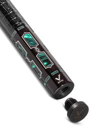 EVO LUNA POOL CUE - MALACHITE ECLIPSE - LEATHER WRAP