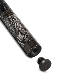 EVO REBEL POOL CUE - BLACK LEATHER WRAP
