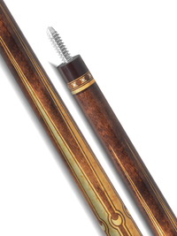 EVO LUNA POOL CUE - GOLDEN CREST - LEATHER WRAP