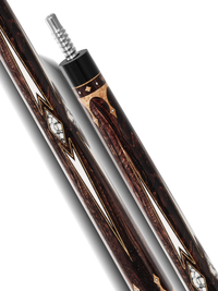 EVO CROWN POOL CUE - ANCIENT OAK - LEATHER WRAP