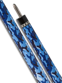 EVO CAMO POOL CUE - NAVY - LEATHER WRAP