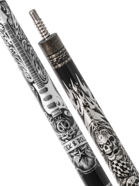 EVO REBEL POOL CUE - BLACK LEATHER WRAP