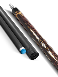 EVO CROWN POOL CUE - ANCIENT OAK - LEATHER WRAP