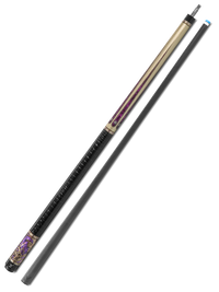 EVO BEAST POOL CUE - AMETHYST LION - LEATHER WRAP