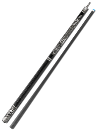 EVO REBEL POOL CUE - BLACK LEATHER WRAP