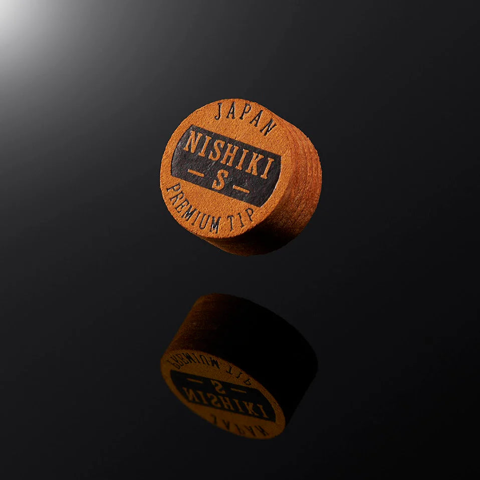 NISHIKI PREMIUM POOL CUE TIP - BROWN