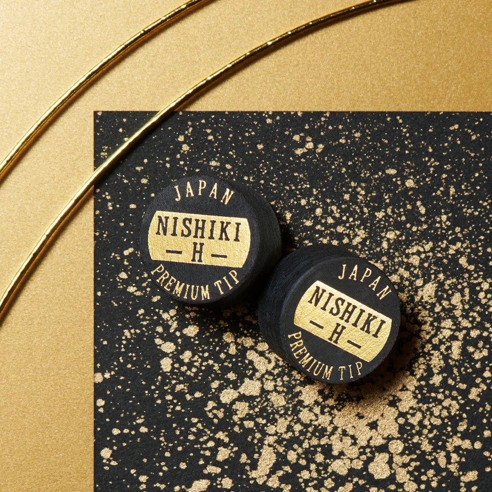 NISHIKI PREMIUM POOL CUE TIP - BLACK