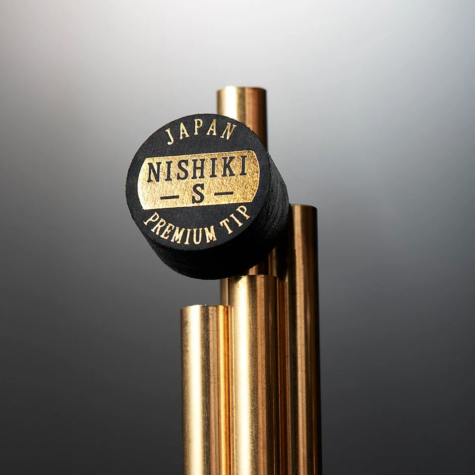 NISHIKI PREMIUM POOL CUE TIP - BLACK