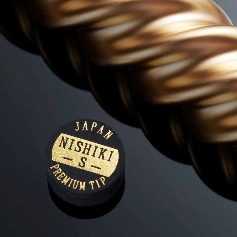 NISHIKI PREMIUM POOL CUE TIP - BLACK