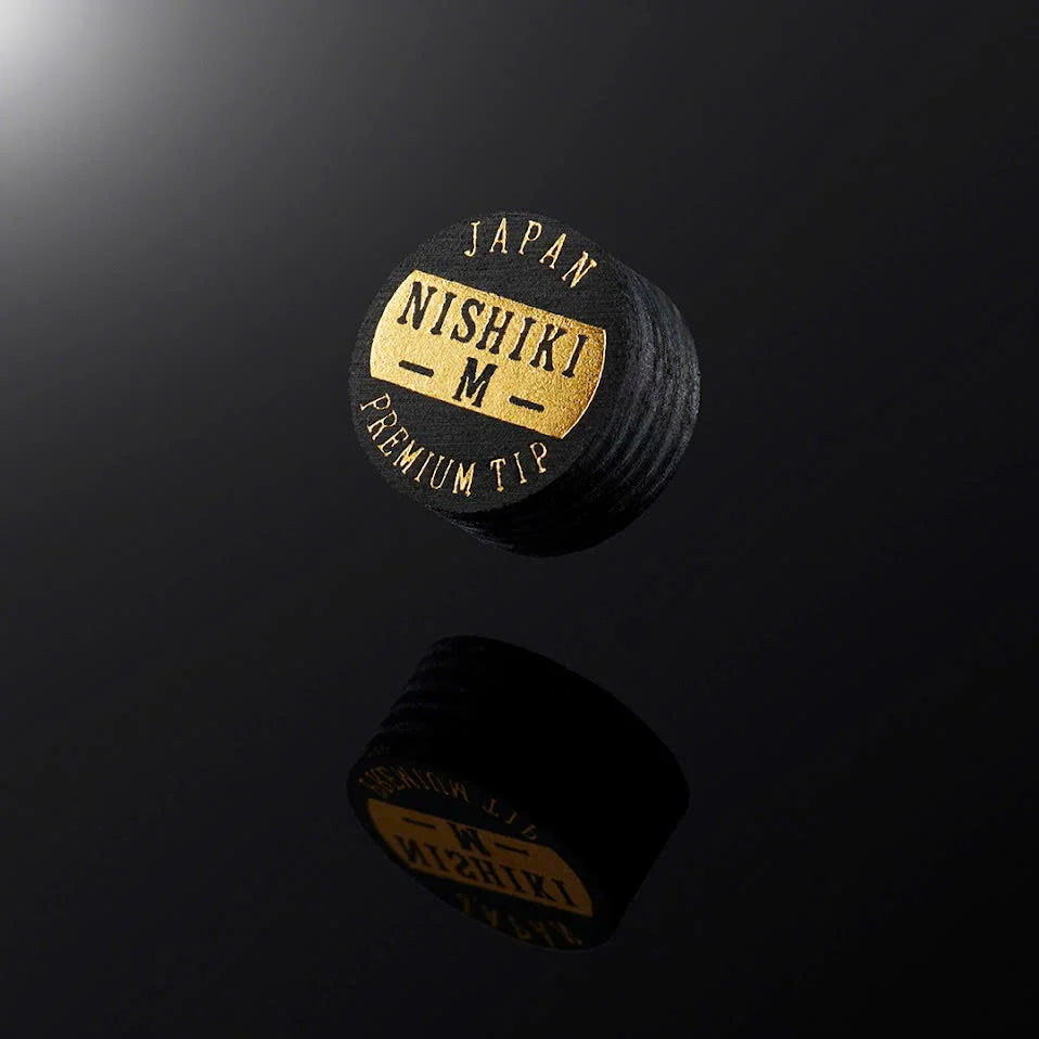 NISHIKI PREMIUM POOL CUE TIP - BLACK