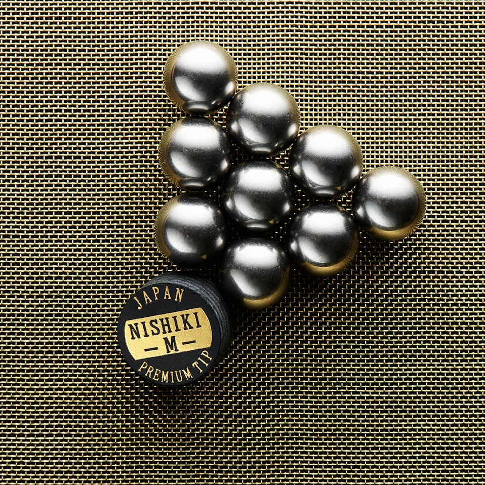 NISHIKI PREMIUM POOL CUE TIP - BLACK