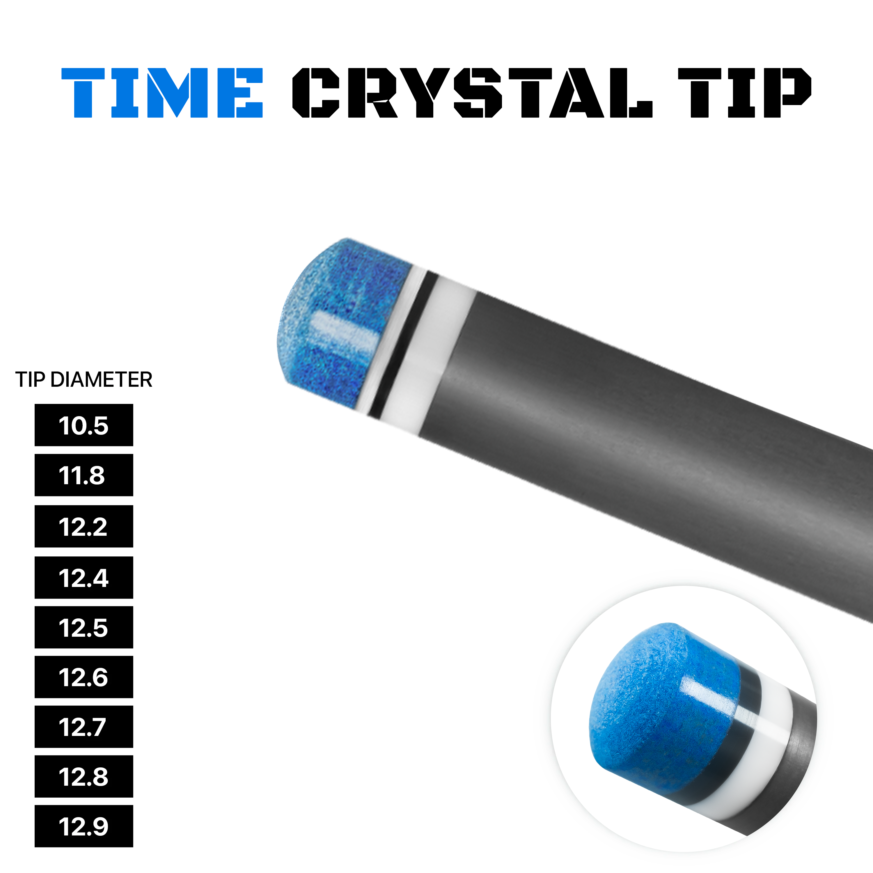 Rhino - 30" / 3/8-11 Carbon Pool Cue Single Shaft