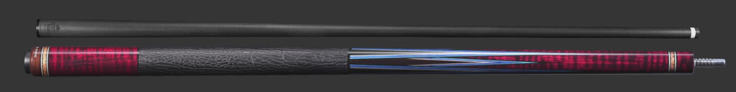 Load video: RHINO MUST POOL CUE - CRIMSON BLUEPOINT