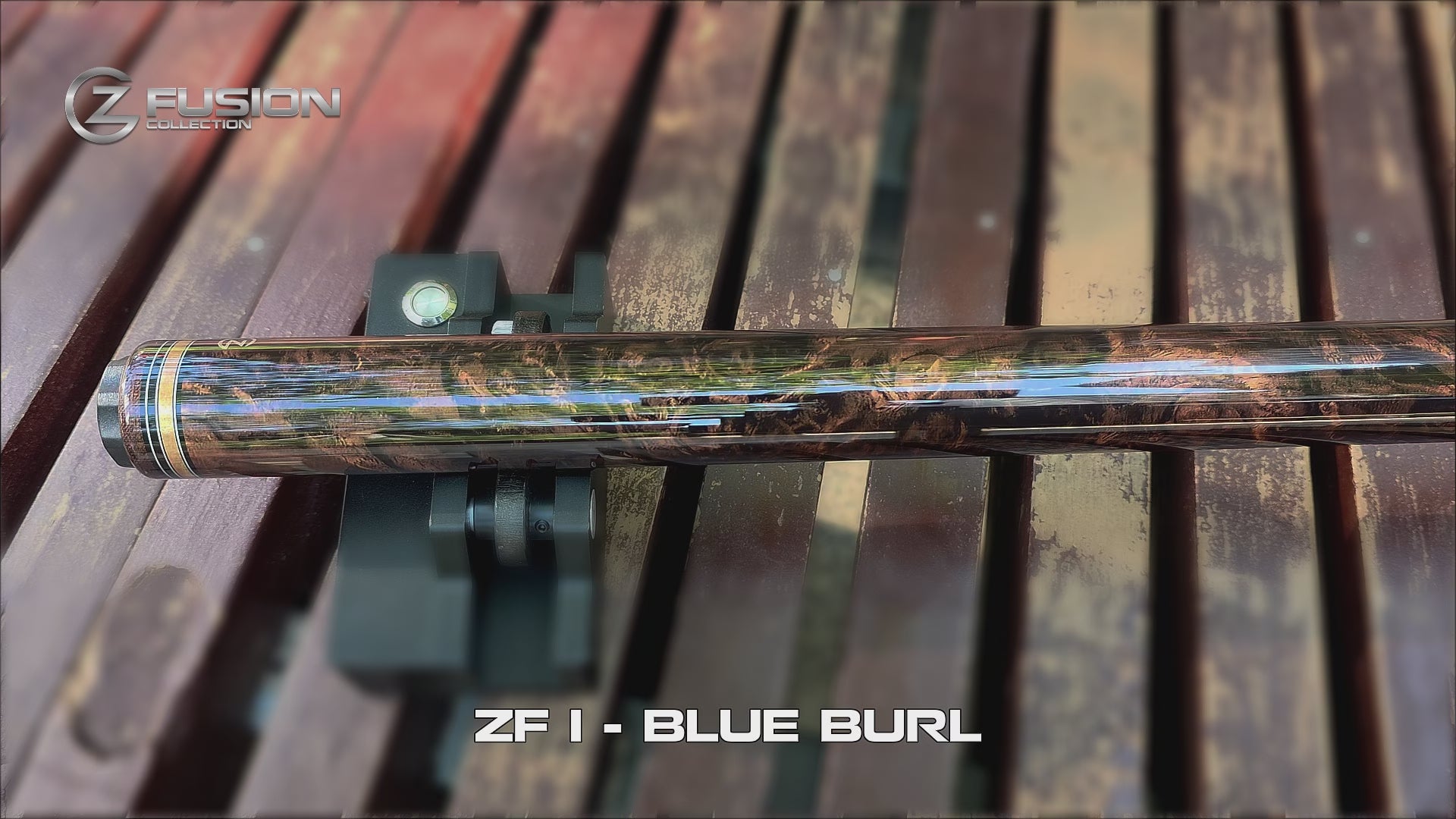 Load video: Z Fusion ZF1 – Blue Burl (Wrapless)