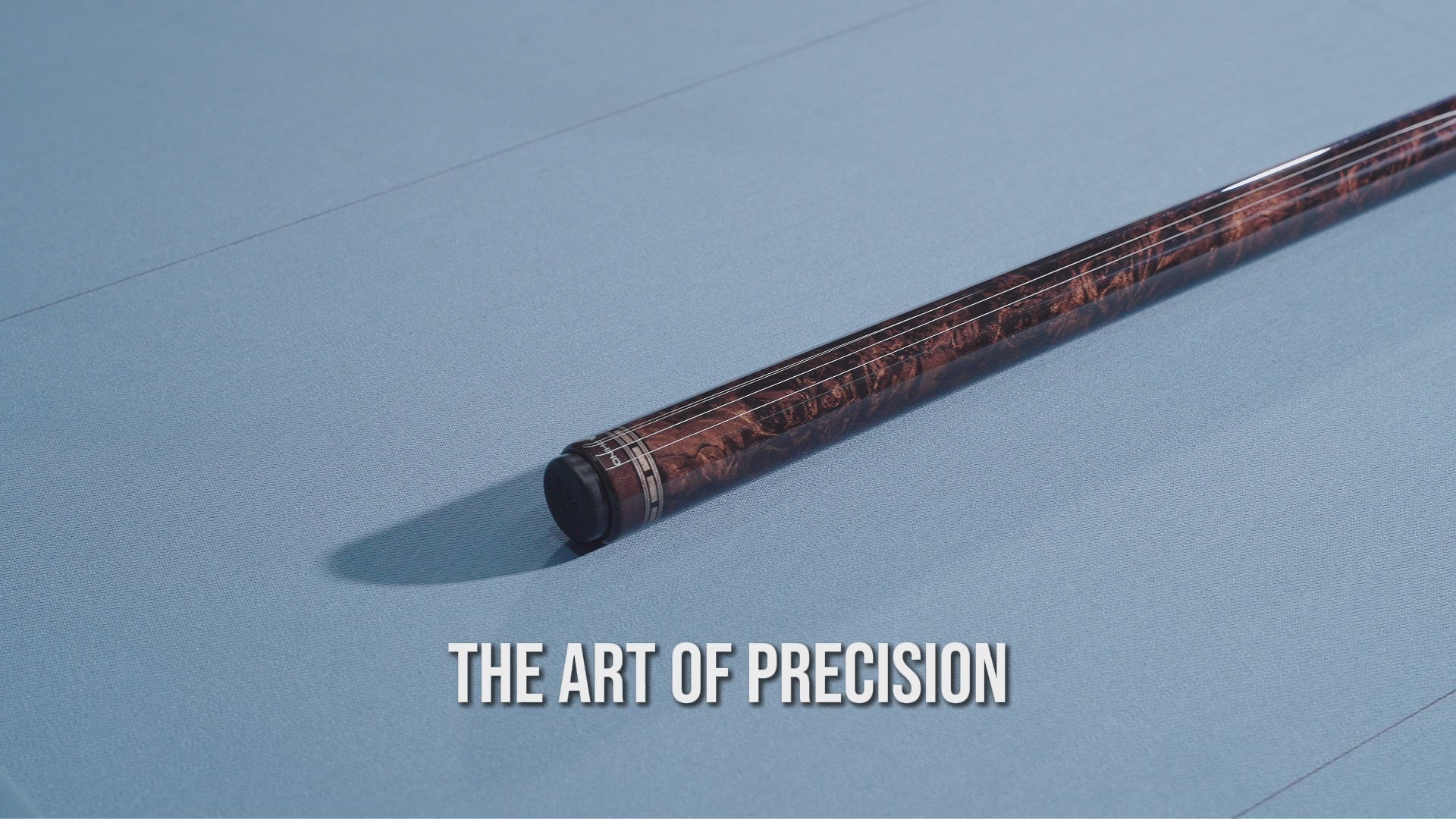 Load video: RHINO MUST POOL CUE - BURL BLUEPOINT