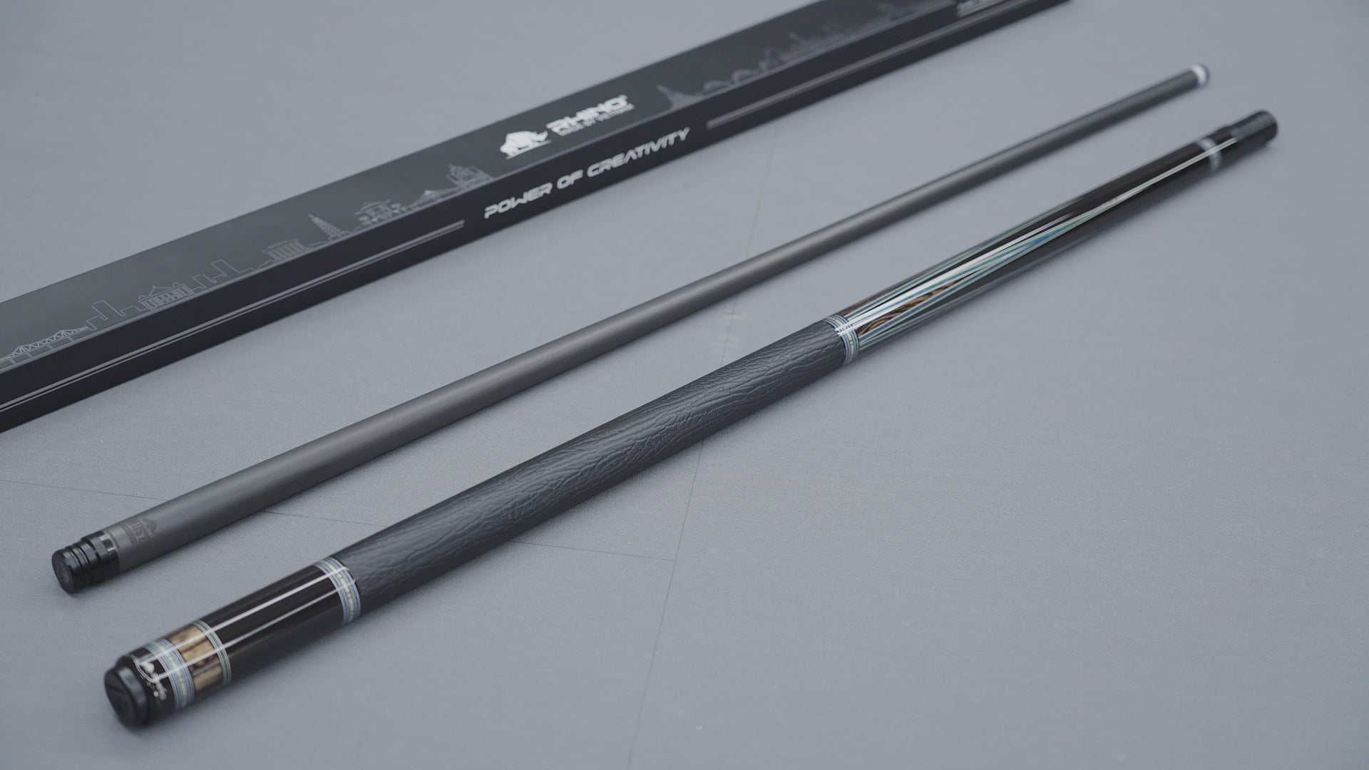 Load video: RHINO MUST POOL CUE - VERDE MULTIVENEER