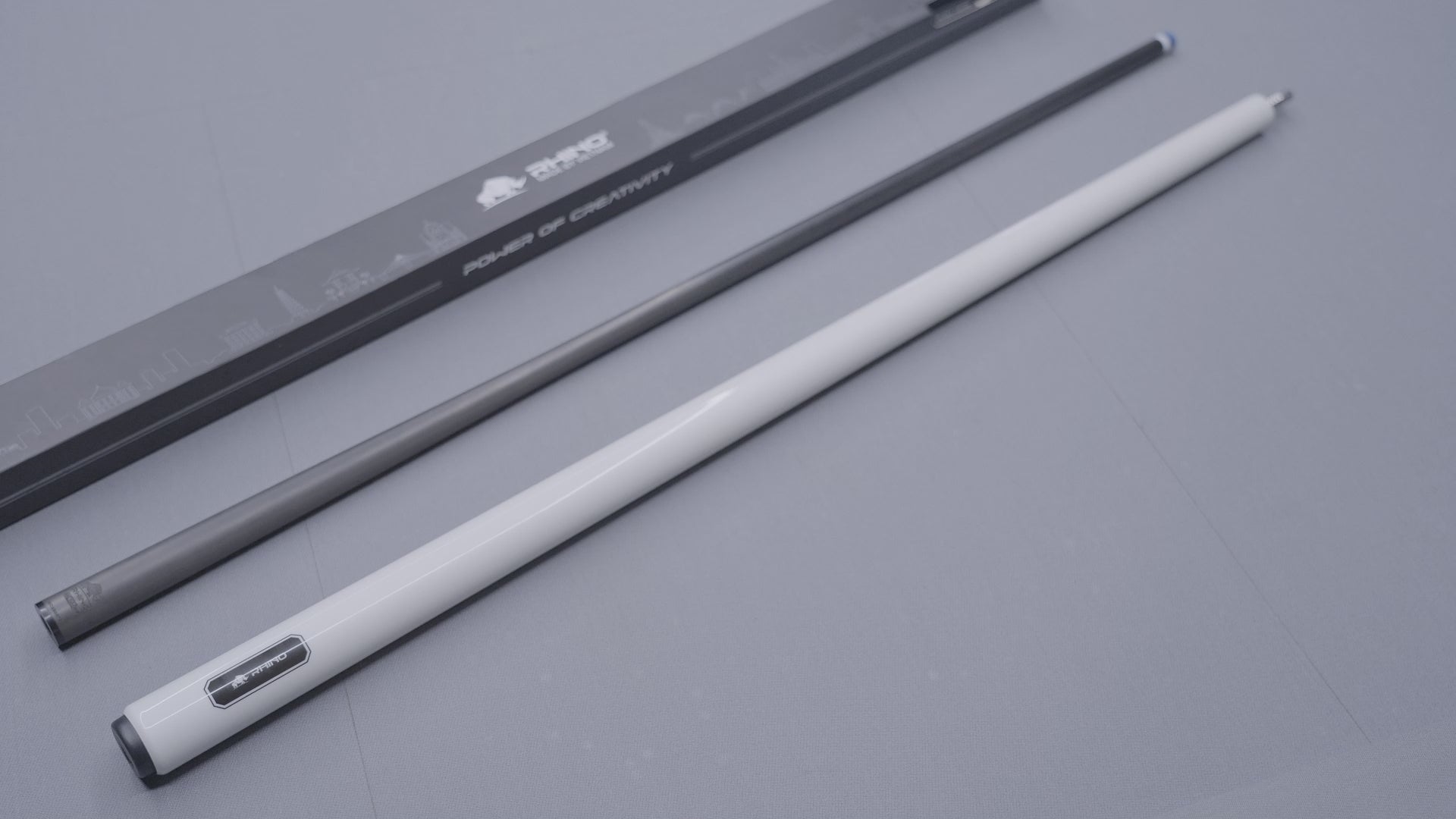 Load video: LUMINAX POOL CUE - WHITE PEARL