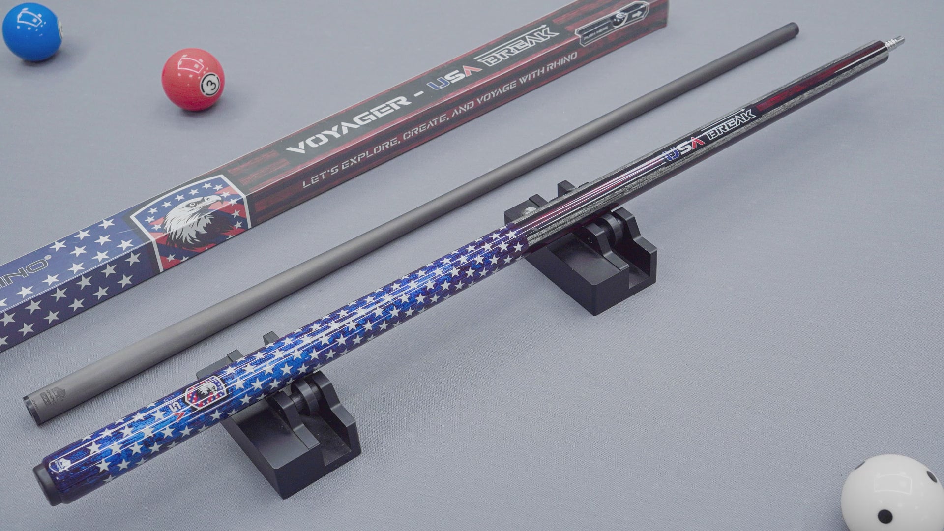 Load video: RHINO VOYAGER - USA Break Cue 2025
