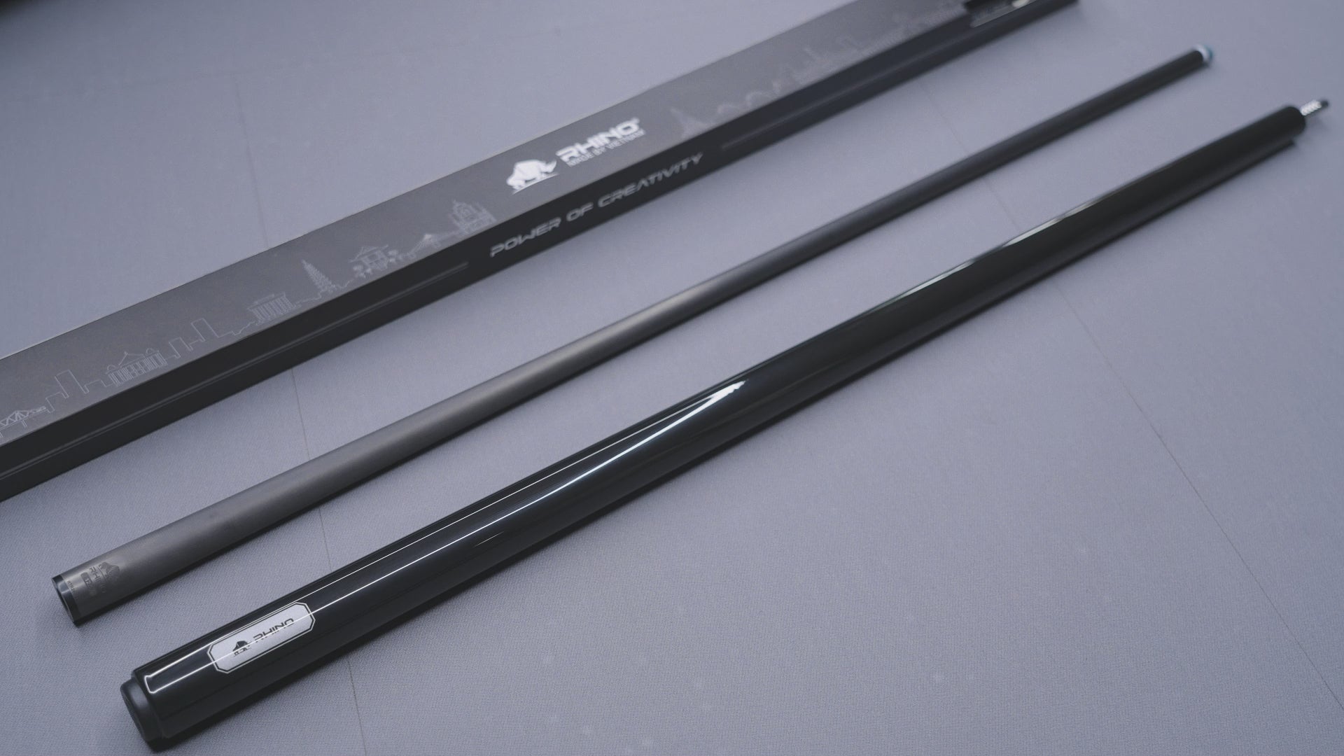 Load video: LUMINAX POOL CUE - JET BLACK