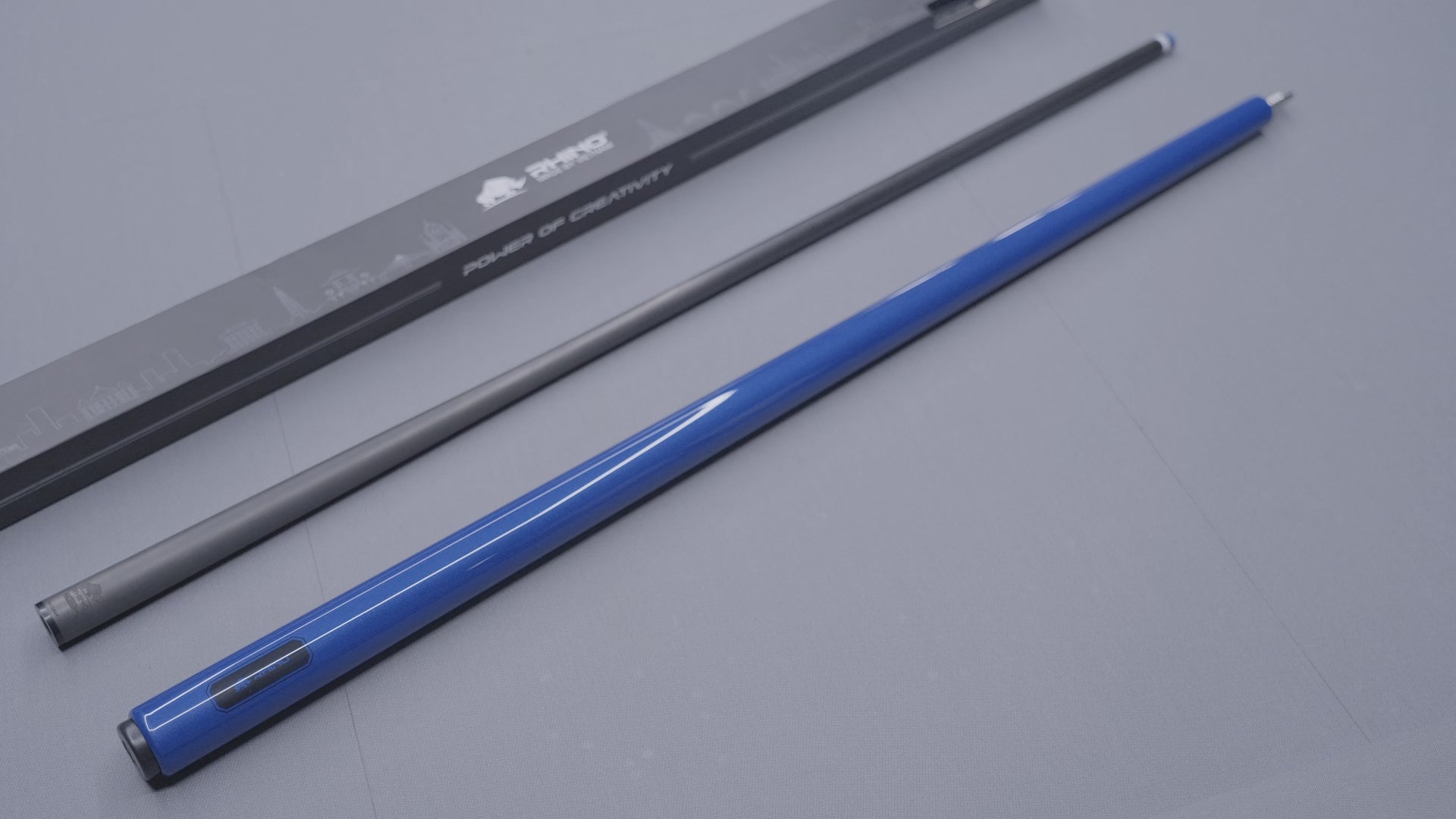 Load video: LUMINAX POOL CUE - OCEAN BLUE