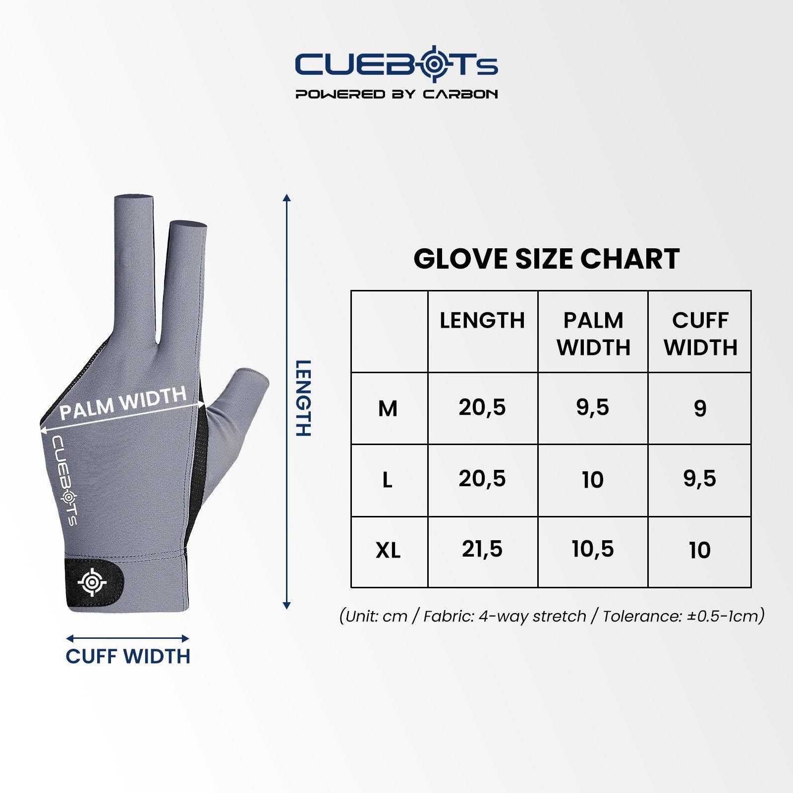 CUEBOTS Right Hand Glove - Pure Red